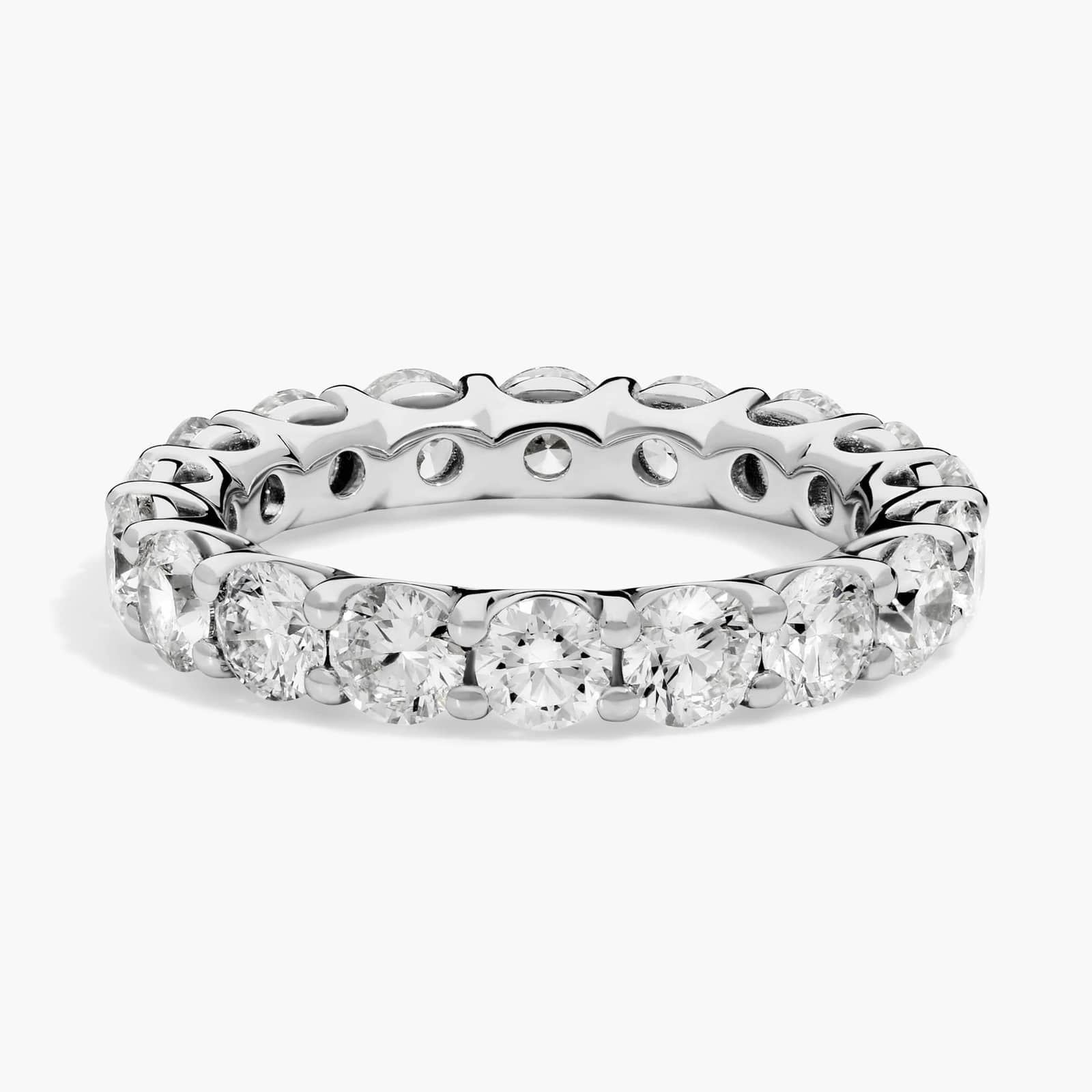 Low Dome Basket Lab-Grown Diamond Eternity Ring